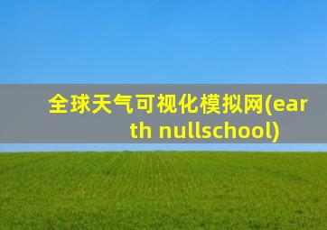 全球天气可视化模拟网(earth nullschool)